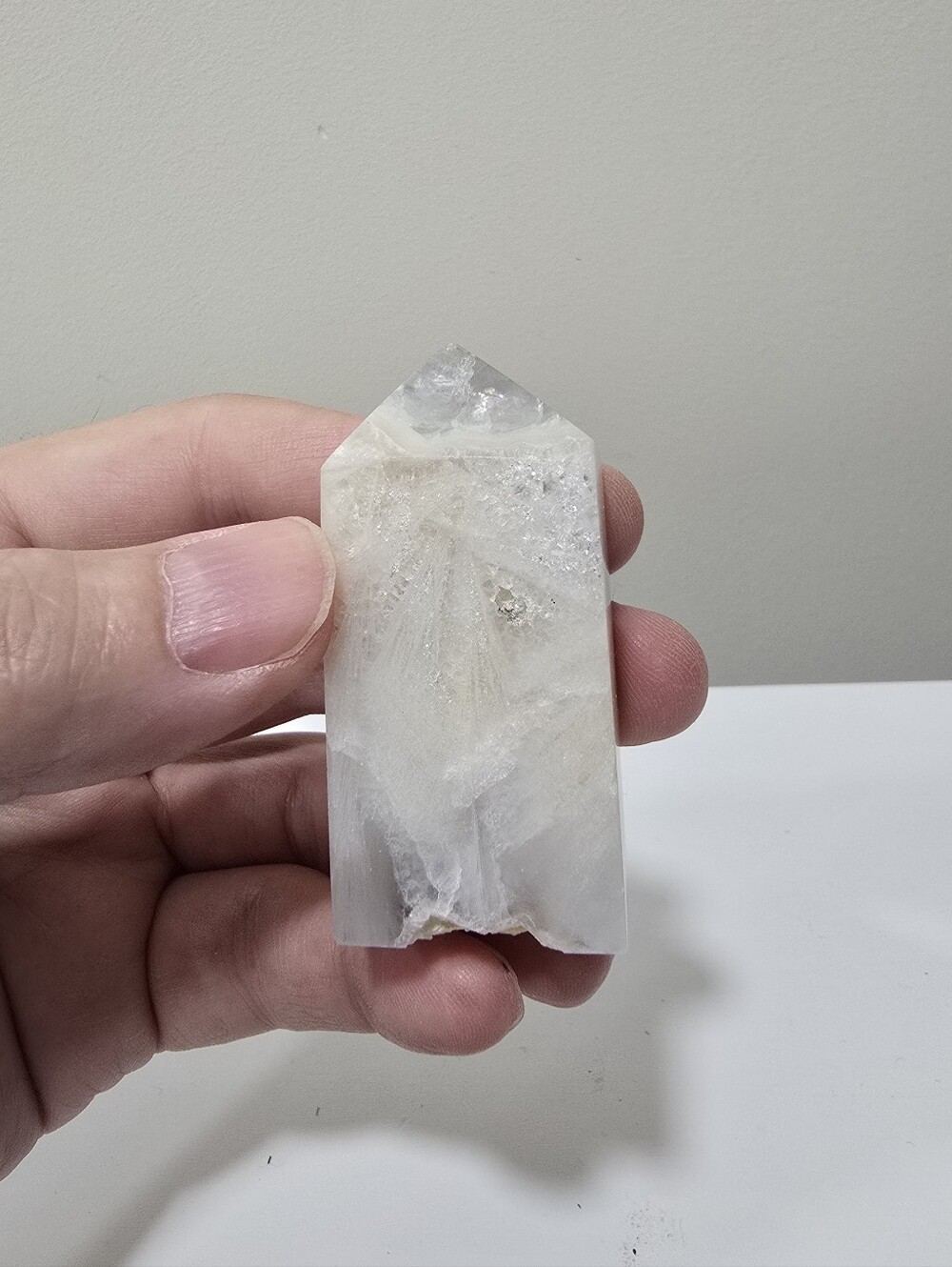 Milky Quartz Crystal Tower